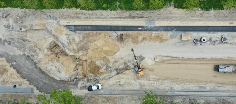 Obwodnica miasta w budowie